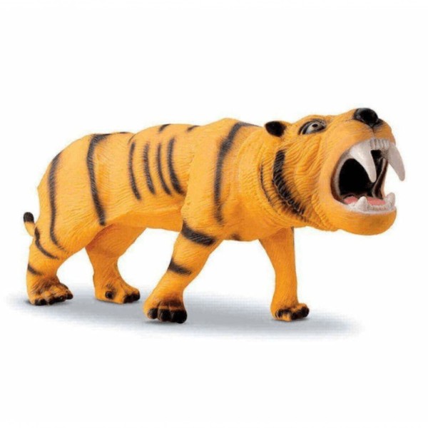 Tigre Dente De Sabre Boneco De Vinil Real Animals - Bee Toys