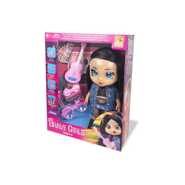 Encontraproduto.com.br - Boneca Brave Girls Anna Cantora - BEE TOYS