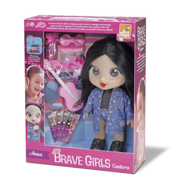 Encontraproduto.com.br - Boneca Brave Girls Anna Cantora - BEE TOYS
