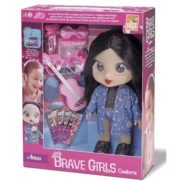 Encontraproduto.com.br - Boneca Brave Girls Anna Cantora - BEE TOYS