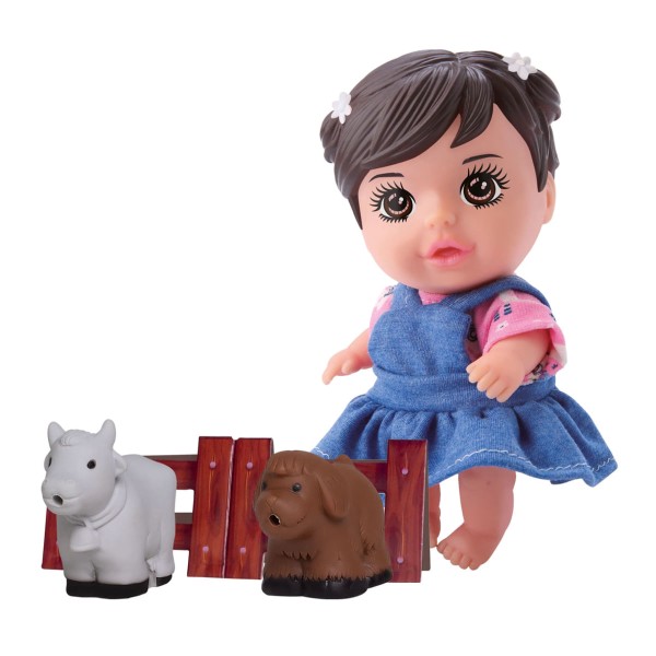 Encontraproduto.com.br - Boneca Fazendinha com Bichinhos Bee Toys 979