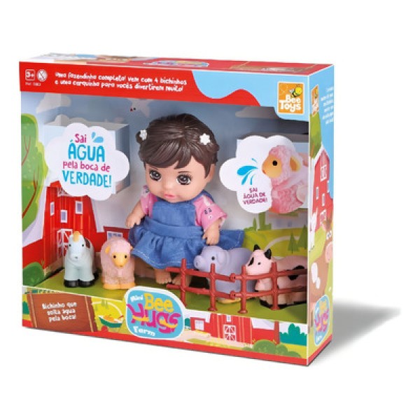 Encontraproduto.com.br - Boneca Fazendinha com Bichinhos Bee Toys 979