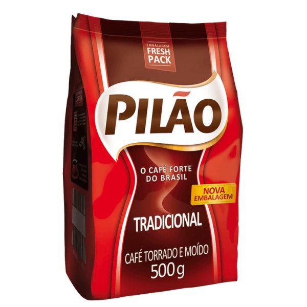 Café Torrado e Moído Pilão Tradicional Pouch 500g