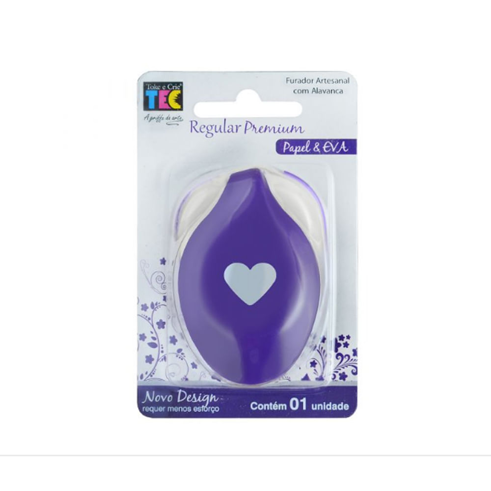 Encontraproduto.com.br - Furador Regular Premium Papel & EVA Toke e Crie Coração - 5792 - FRA004