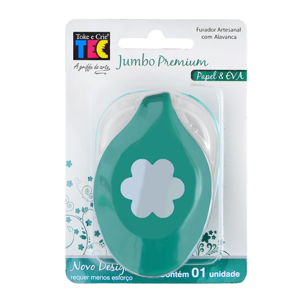 Encontraproduto.com.br - Furador Jumbo Premium Papel & EVA Toke e Crie Flor - 5775 - FJA017