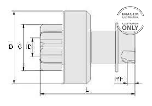 Encontraproduto.com.br - Bendix Impulsor de Partida BZM 0843 GM, Celta, Corsa, Renault, Clio, Scnic, Megane