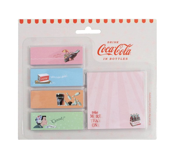 Encontraproduto.com.br - Bloco De Notas c/ Adesivo Coca-Cola All Kinds of Vintage