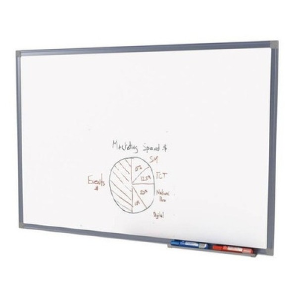 Encontraproduto.com.br - Quadro Branco Fórmica Lisa Alumínio A Stalo 60x40