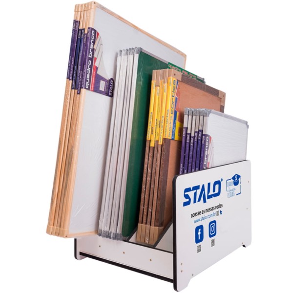Encontraproduto.com.br - Expositor em MDF para Quadros com 4 Divisões Stalo 8461