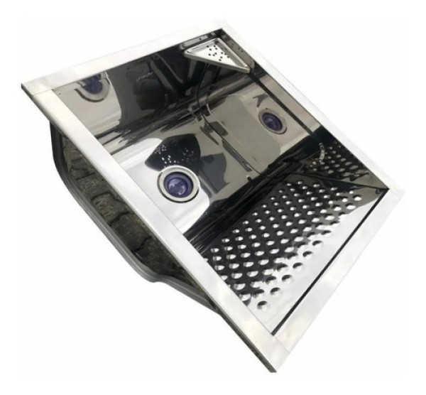 Tanque Inox Para Lavanderia Ts500 46l Pianox  Para Balcão