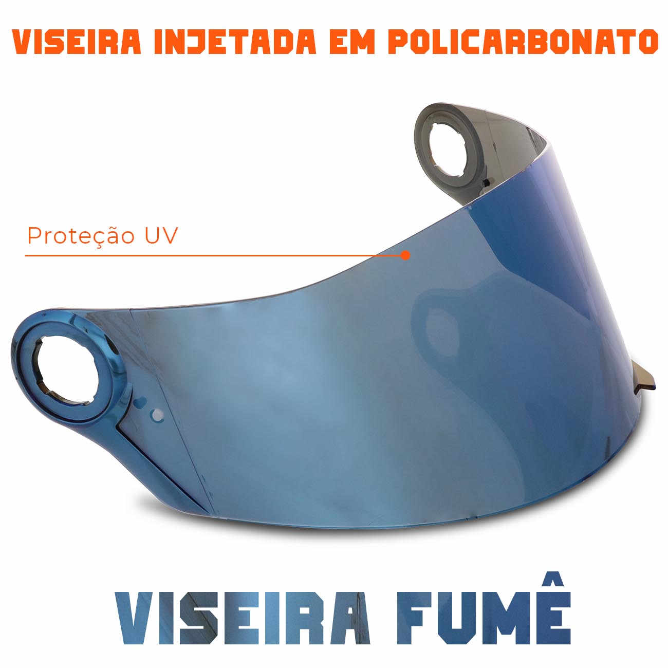 Viseira Capacete LS2 FF358 FF396 Helt Strada Texx Double Vision Fechado Anti-Risco Azul Iridium