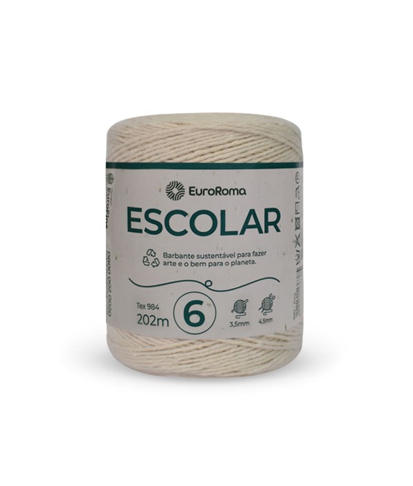 Barbante Escolar Fio Cru 202 Metros~