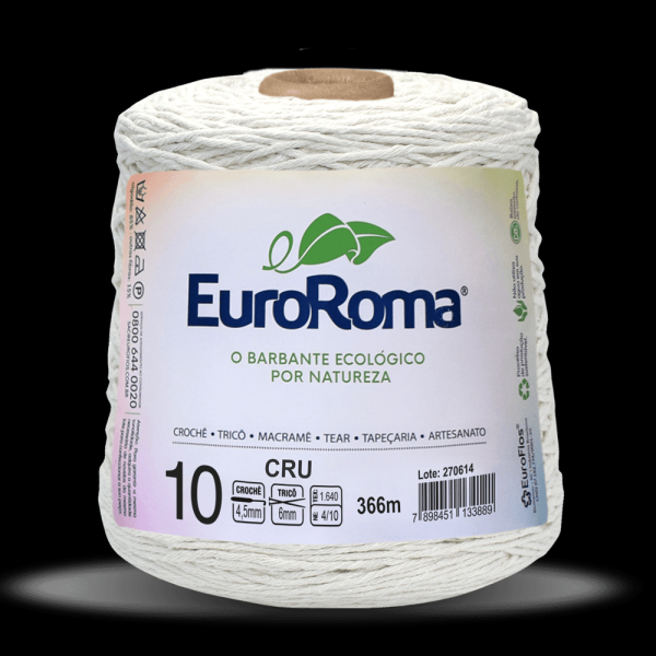 Encontraproduto.com.br - Barbante Cru nº 10 com 366 metros - EuroRoma