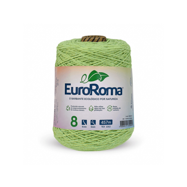 Encontraproduto.com.br - Fio Barbante Verde Limão 4/8 600g 457m - Euroroma