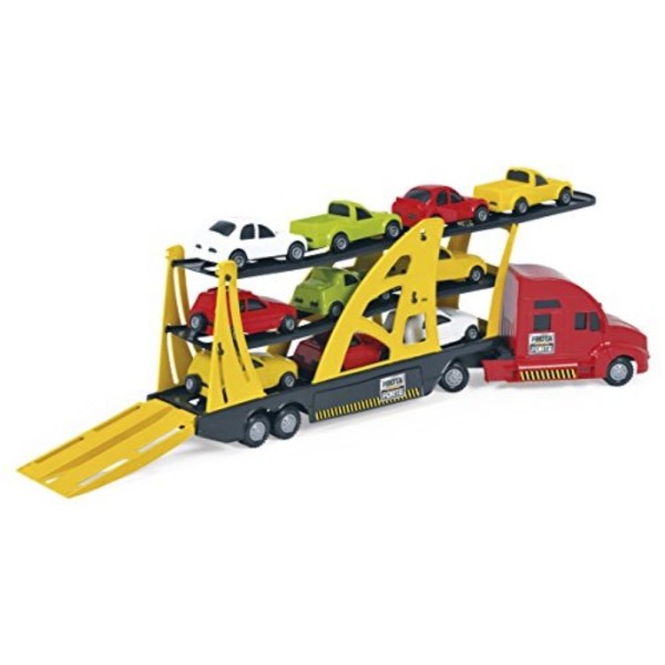Brinquedo Cegonheira 3 Andares Com 10 Carros Homeplay