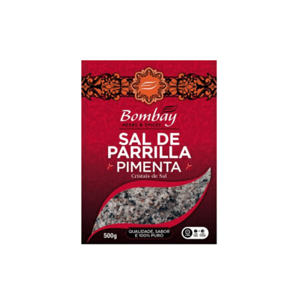 Encontraproduto.com.br - Sal de Parrilla com Pimenta 500g Bombay