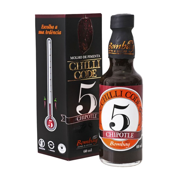 Encontraproduto.com.br - Pimenta Chilli Code 5 Chipotle Bombay Frasco 60ml