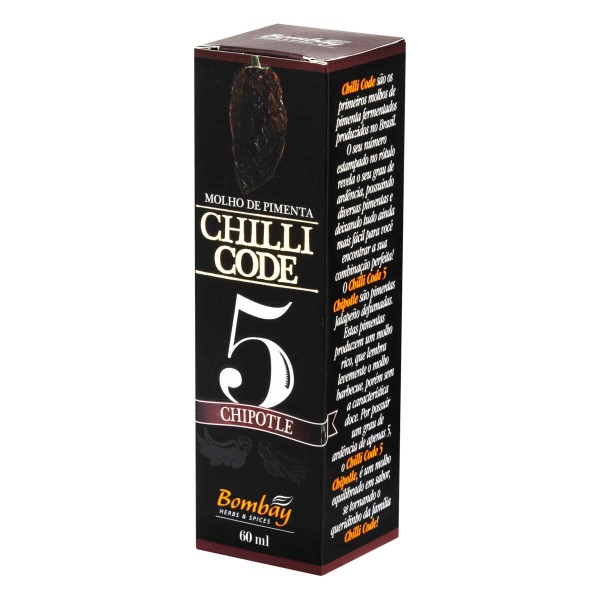 Encontraproduto.com.br - Pimenta Chilli Code 5 Chipotle Bombay Frasco 60ml