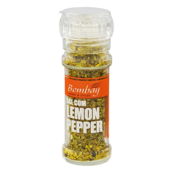 Encontraproduto.com.br - Moedor Sal com Lemon Pepper 70g -  Bombay