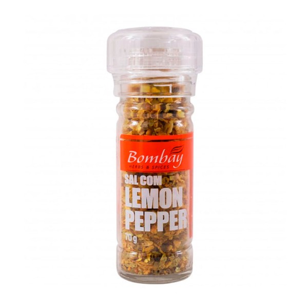 Encontraproduto.com.br - Moedor Sal com Lemon Pepper 70g -  Bombay