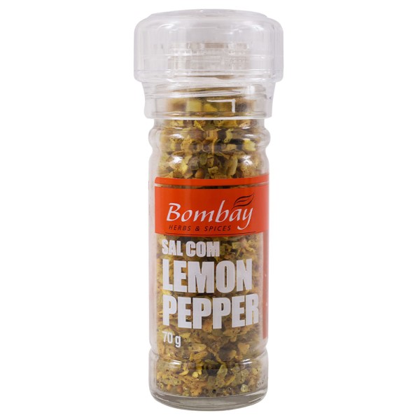 Encontraproduto.com.br - Moedor Sal com Lemon Pepper 70g -  Bombay
