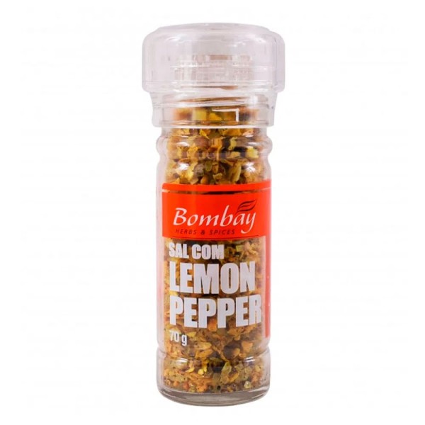 Encontraproduto.com.br - Moedor Sal com Lemon Pepper 70g -  Bombay