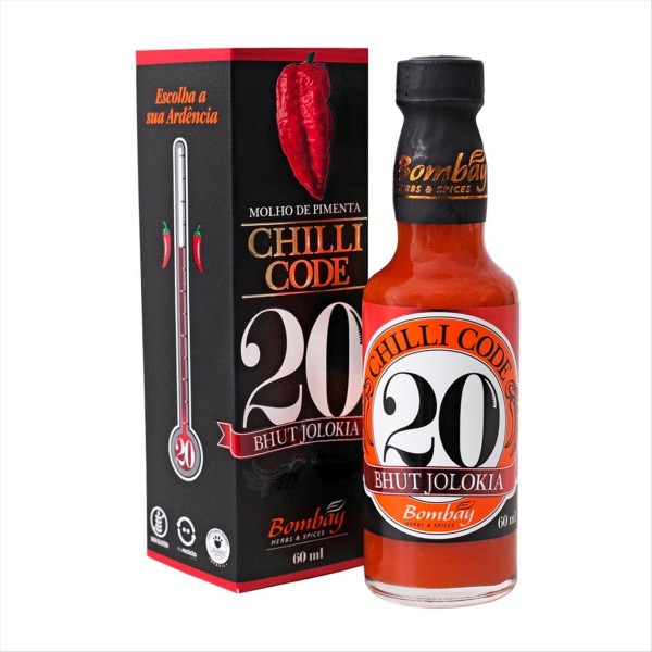 Encontraproduto.com.br - Chilli Code 20 Bhut Jolokia Bombay 60ml