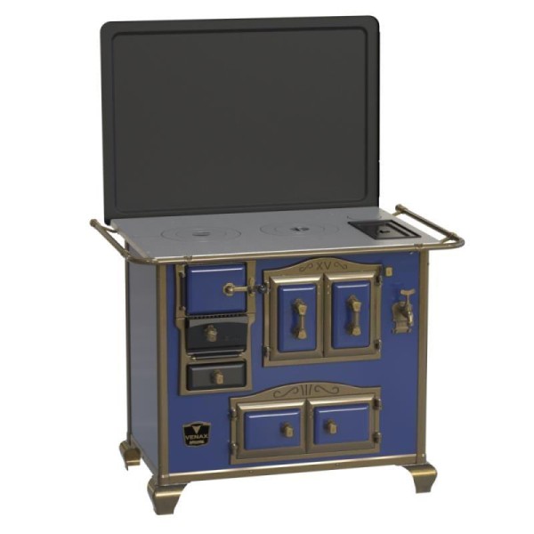 Encontraproduto.com.br - Fogao a Lenha N 2 Gab Imperador Azul com Tampa