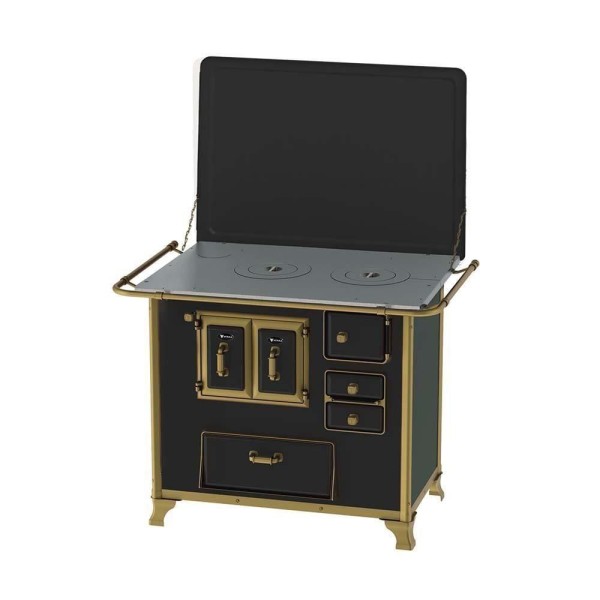 Encontraproduto.com.br - Fogão a Lenha N 2 Renaissance Com Tampa Saida Esquerda Venax