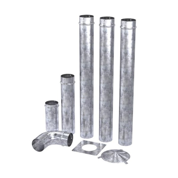 Encontraproduto.com.br - Kit Chaminé Para Fogão A Lenha Com 6 Peças