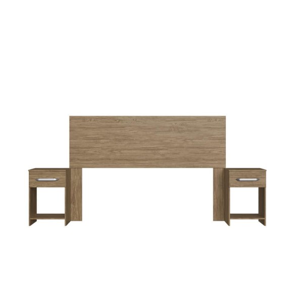 Encontraproduto.com.br - Cabeceira Com 2 Mesas De Apoio Ca41 Decibal Wood Wood