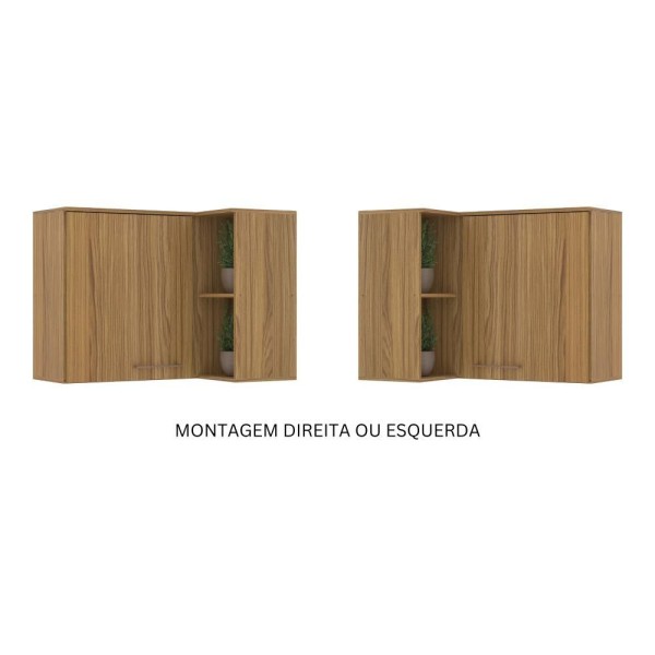 Encontraproduto.com.br - Armário Aéreo Para Canto Co7112 Concept Prime Ipe Decibal