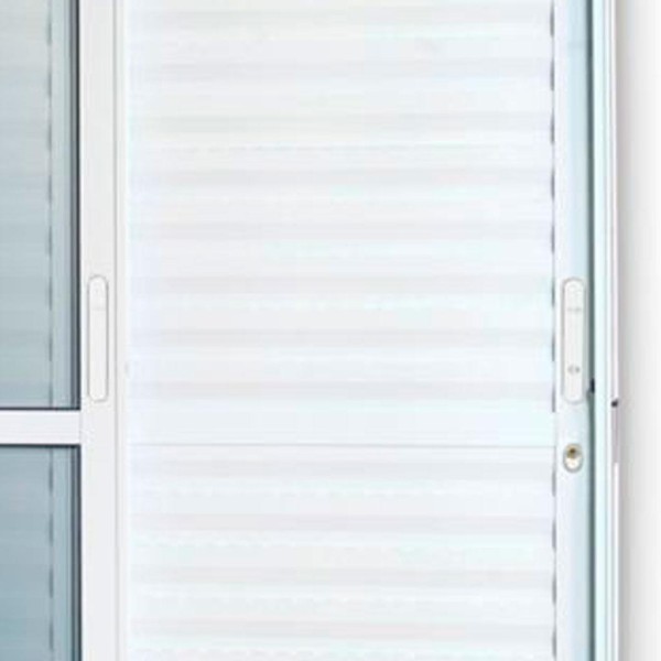 Encontraproduto.com.br - Porta MGM 210X160Cm Branca Solida Basculante com Vidro 3 Folhas ID 75 - Direita - Alumínio