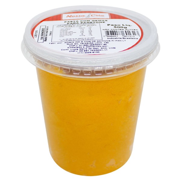 Encontraproduto.com.br - Pasta Com Gemas Para Panetone 500g NOSSA CRIA