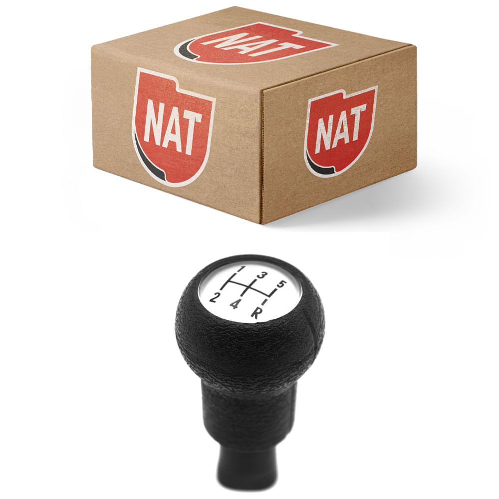 Encontraproduto.com.br - Manopla Bola Câmbio Gol G3 Parati Saveiro 5 Marchas Preto Com Lente Prata NAT 100521