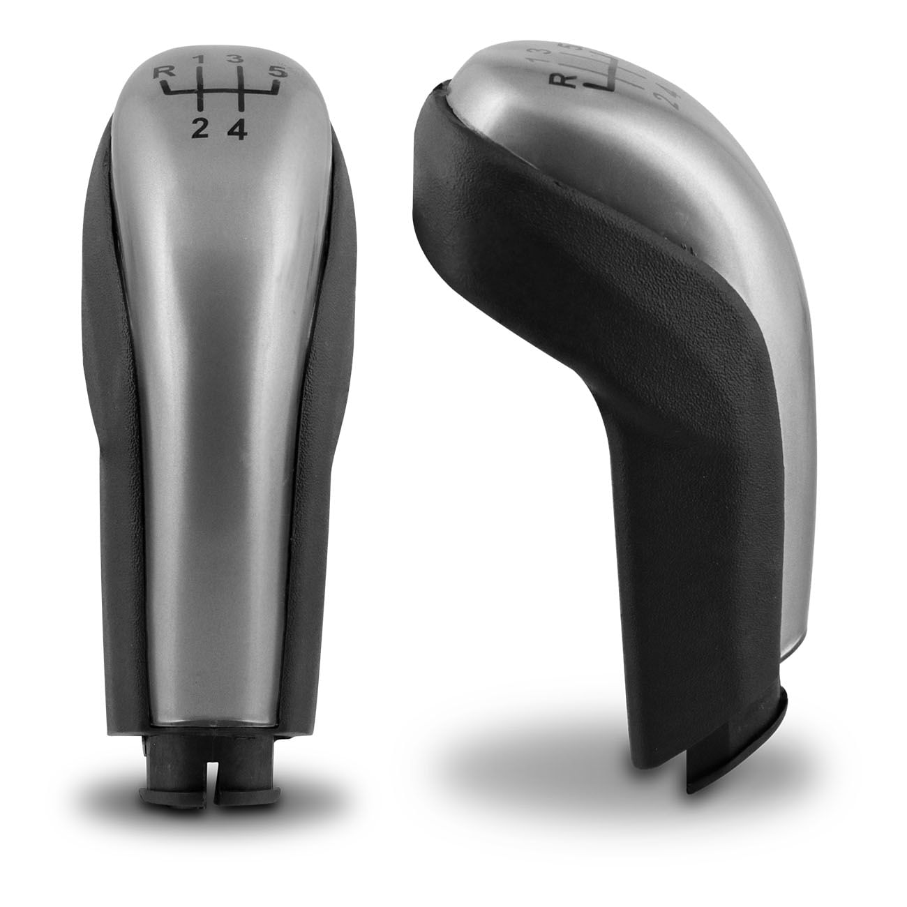 Encontraproduto.com.br - Manopla Bola Câmbio GM Agile Montana 5 Marchas Preto Com Lente Prata Ré Para Frente