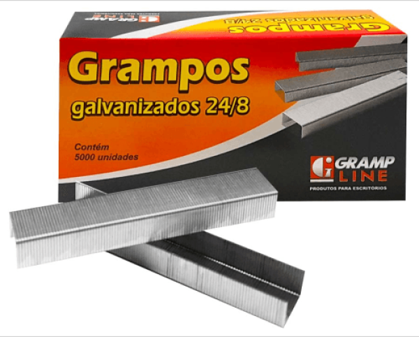 Encontraproduto.com.br - GRAMPO GALVANIZADO 26/6 PARA GRAMPEADOR - 20  CAIXAS C/5000 UNIDADES CADA