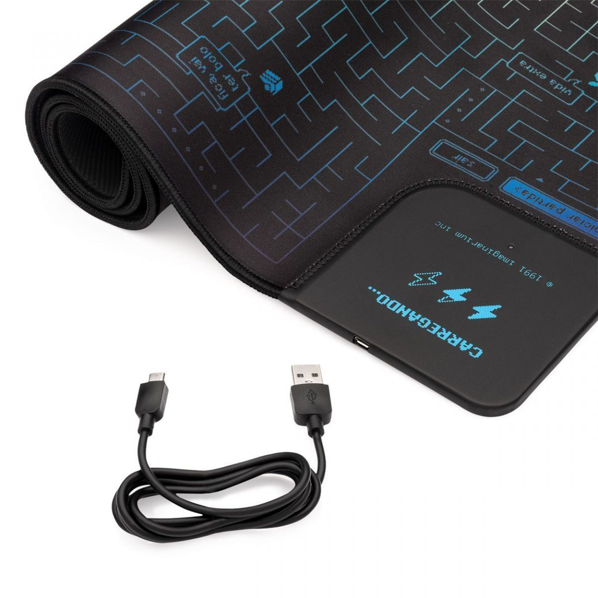 Encontraproduto.com.br - Mousepad e Carregador por Indução Sem Fio Game Over