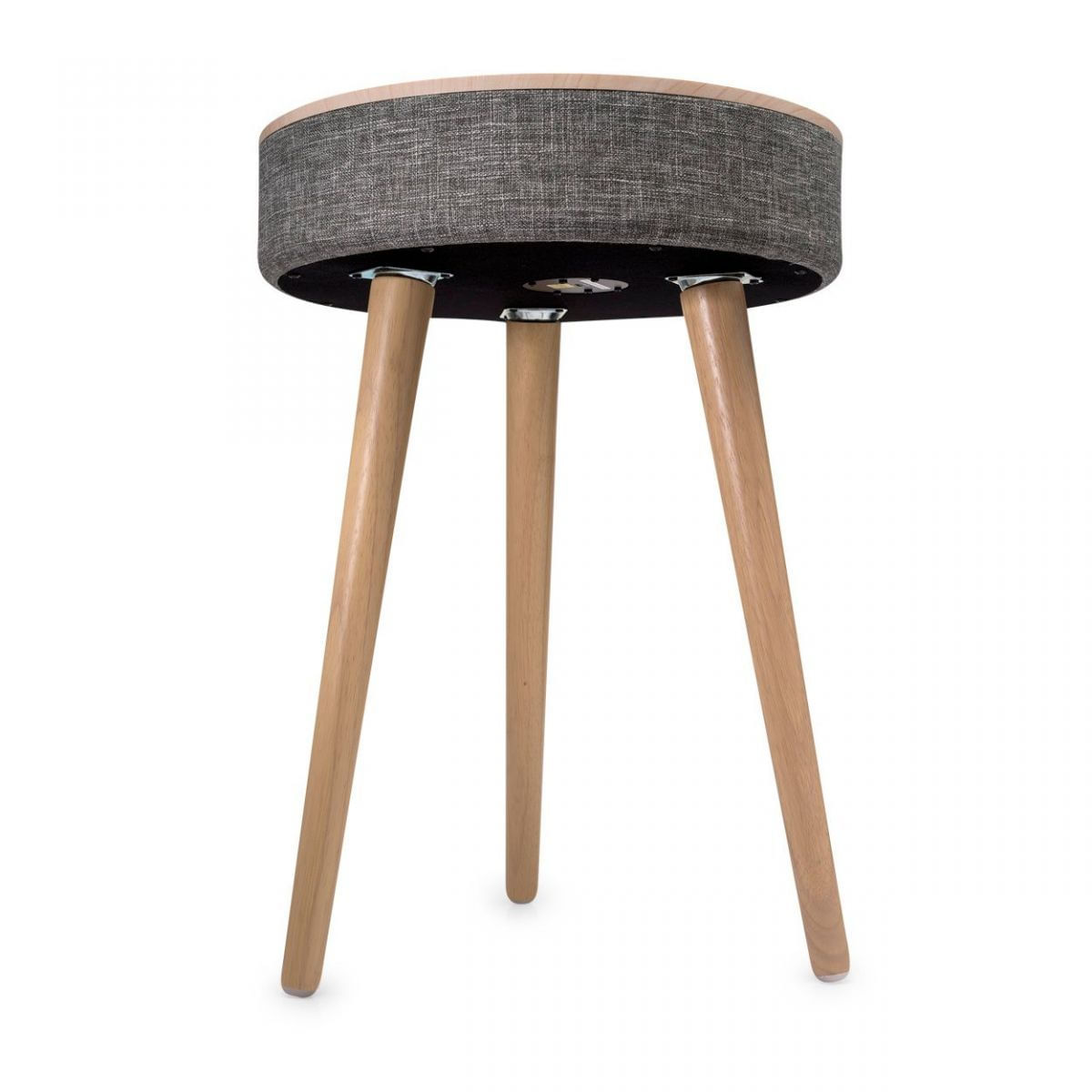 Encontraproduto.com.br - Mesa Speaker e Carregador Sem Fio Cinza
