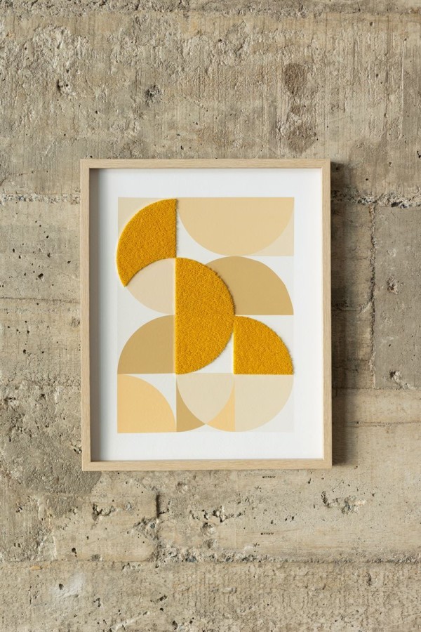 Quadro com Textura Circles