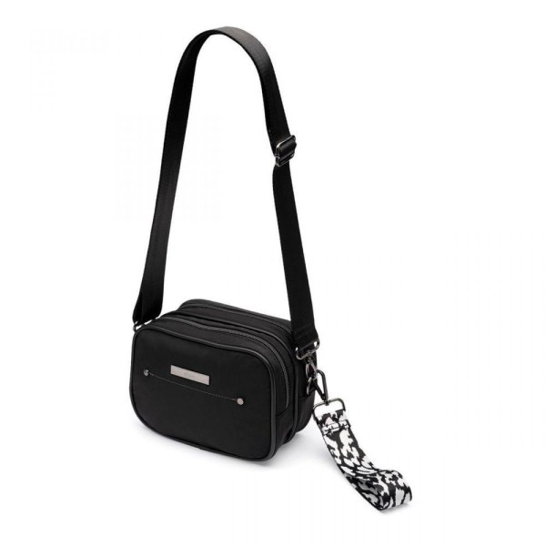 Encontraproduto.com.br - Bolsa Midi Transversal Preta