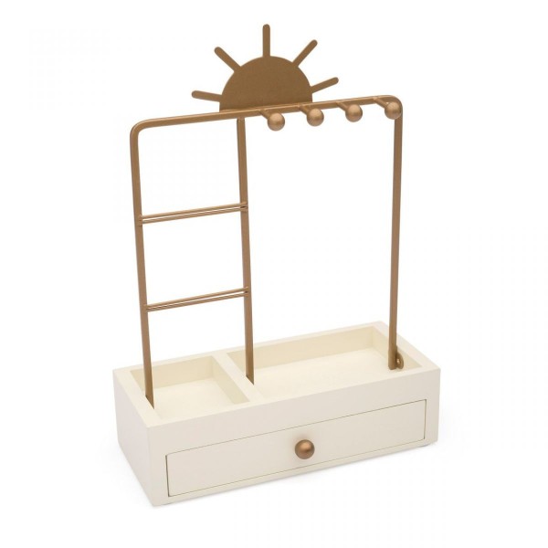Encontraproduto.com.br - Porta Bijoux Detalhe Sol Dourado