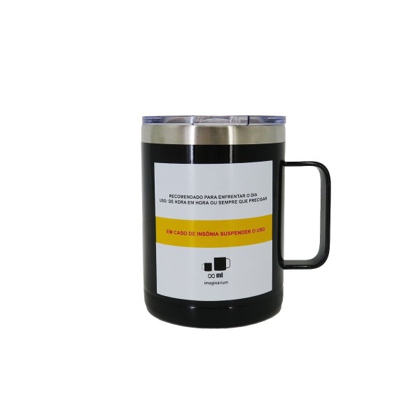 Encontraproduto.com.br - Caneca Térmica Com Tampa Uma Dose de Café