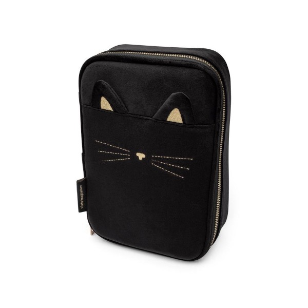 Encontraproduto.com.br - Estojo Divisórias Gato Preto