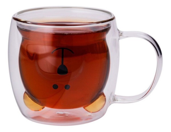 Caneca de Vidro Urso