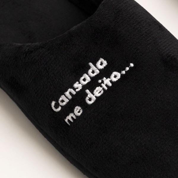 Encontraproduto.com.br - Pantufa feminina cansada me deito