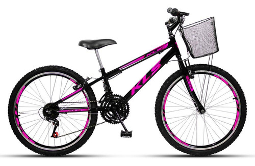 Bicicleta Aro 24 Kls Sport Gold Freio V-B Mtb 21V Feminina