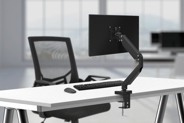 Encontraproduto.com.br - Suporte de Mesa Articulado para Monitor de 17 A 32 Com Ajuste de Altura e Pistão a Gás – AC371