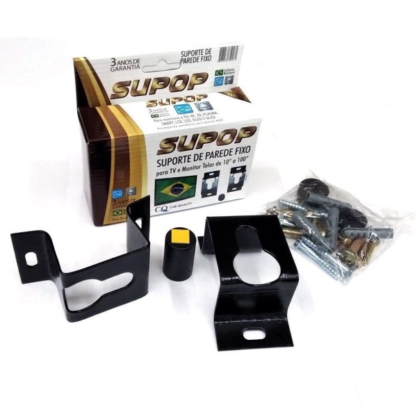 Encontraproduto.com.br - Suporte Fixo Tv-monitor 10-100 - Aço - Instalação Fácil