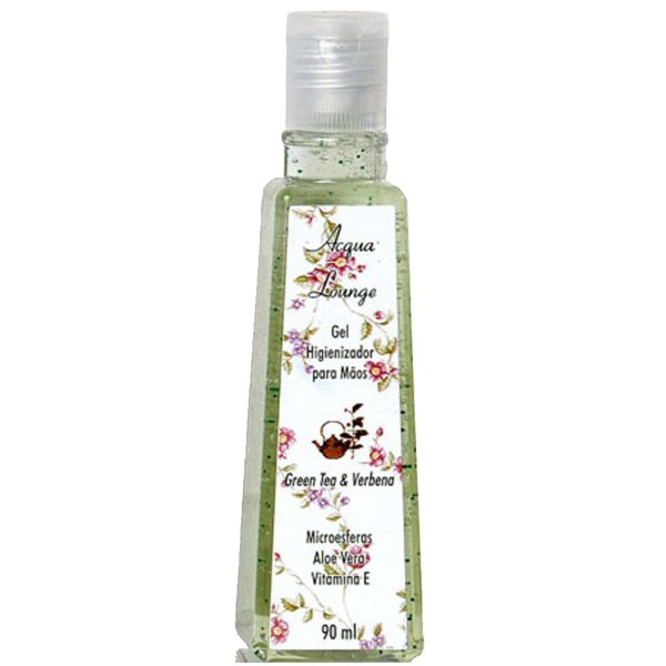 Encontraproduto.com.br - Álcool 70 Gel Antisséptico Hidratante 90ml Green Tea Verbena